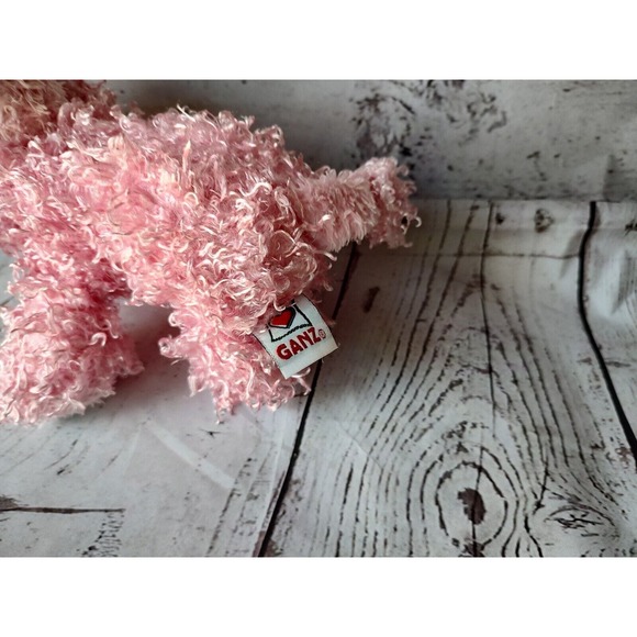 Ganz Webkinz Pink Poodle Stuffed Plush Curly Puppy Dog HM107 Toy NO Code - Picture 3 of 8